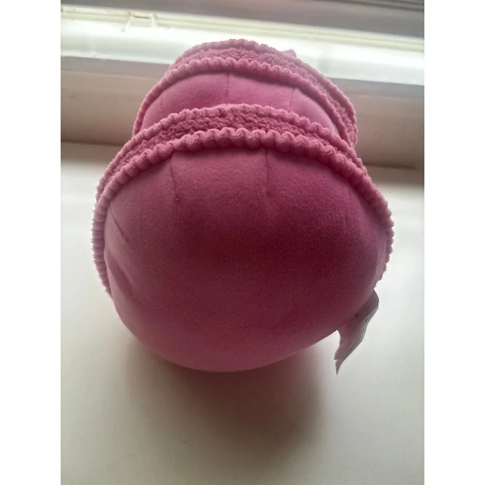 Pillowfort Cat Macaron Holiday Mini Weighted Plush Throw‎ Pillow Light Pink